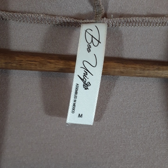 Nwot bee unique tan light cardigan - Picture 4 of 5